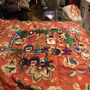 Colorful Beaded Keychains Set